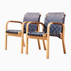 Fauteuils Modèle 45 par Alvar Aalto pour Artek, 1970s, Set de 2