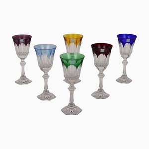 Bicchieri vintage in cristallo, set di 6
