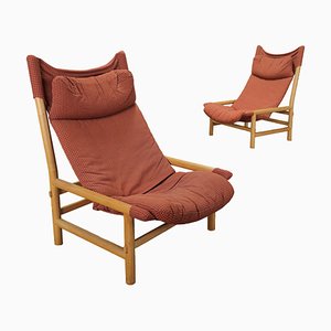 Set of Italian Carmina Armchairs attributed to C. Santi for Arflex, 1975