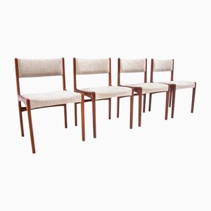 Chaises Vintage en Teck, 1960s, Set de 4