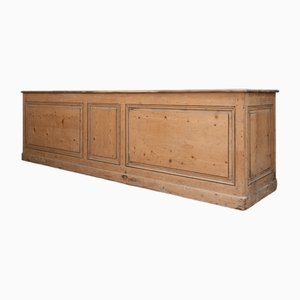 Large French Wooden Commercial Counter, 1930s