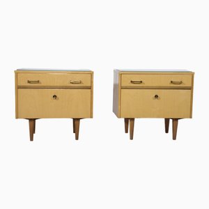 Mid-Century Bedside Tables, 1960s, Set of 2