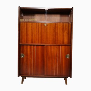 Mid-Century Cabinet in Teak with Secretary and Showcase, 1960s