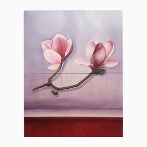 Farzane Arvani, Magnolia, 2019, Acrílico sobre lienzo