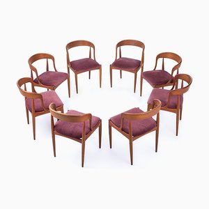 Dining Chairs by Johannes Andersen for Uldum, Denmark, 1960s, Set of 8
