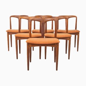 Esszimmerstühle von Johannes Andersen für Uldum Furniture Factory, Dänemark, 1960er, 6er Set