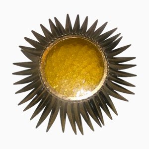 Lampada da parete Mid-Century in ottone