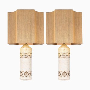 Bitossi Lamps by Rene Houben for Bergboms, 1960, Set of 2
