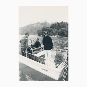 Jackie Kennedy a bordo, anni '70, fotografia
