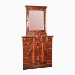 Corner Cabinet with Mirror, 1800s