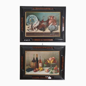 Stillleben, Anfang 1900, Öl auf Leinwand, Gerahmt, 2er Set