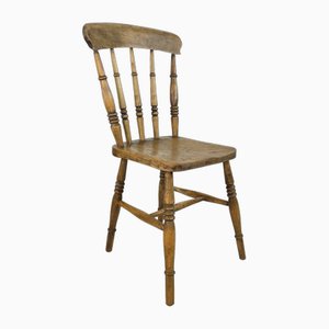 Viktorianischer Stuhl aus gedrechseltem Holz