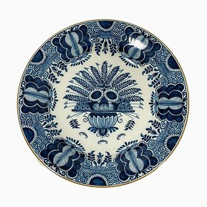 Large Wall Plate from Royal Tichelaar Makkum, 1940s