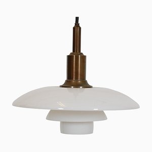 Lampada a sospensione Ph3 / 2 in ottone brunito di Poul Henningsen, anni '80