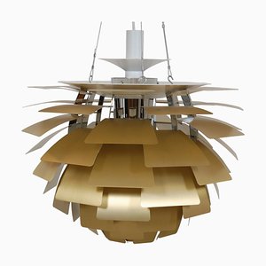 Artichoke Lamp in Brass by Poul Henningsen