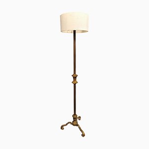 Vintage Floor Lamp in Brass, 1930