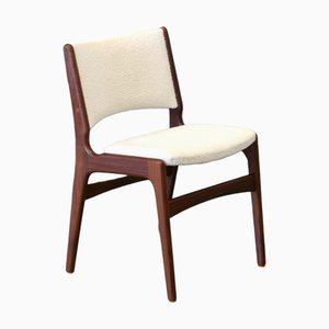 Modell 89 Stuhl aus Teak & Bouclé von Erik Buch, 1960er