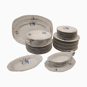 Plats en Porcelaine, Tchéco-Slovaquie, 1930, Set de 35