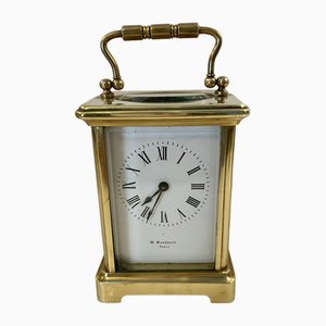 Antique Victorian Brass Carriage Clock, 1880