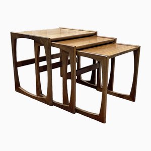 Tables Gigognes Vintage en Teck de G-Plan, 1970s, Set de 3