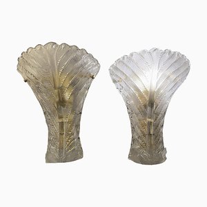 Murano Wall Lamps, 1980s, Set of 2