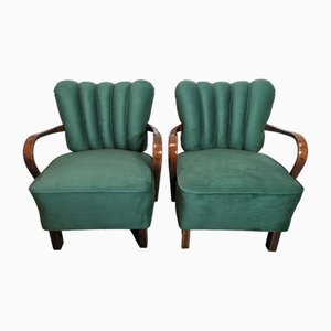 Set of Cocktail Armchairs by Jindřich Halabala, 1950s