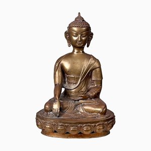 Burmese Artist, Mandalay Buddha Sculpture, 1920s, Brass