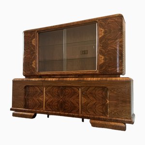 Art Deco Cabinet with Glass Showcase, 1920s