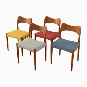 Dining Chairs by Arne Hovmand Olsen for Mogens Kold, Set of 4
