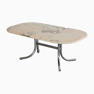 Vintage Coffee Table in Marble, Sweden, 1970s