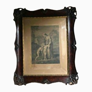 Holy Family, Etching, 1800s, Framed