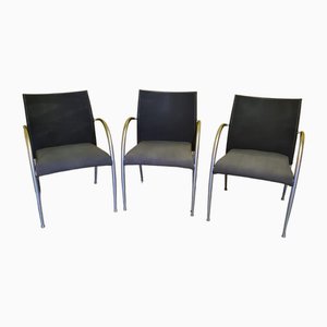 Italian Tonon Lounge Chairs, 1990s, Set of 3