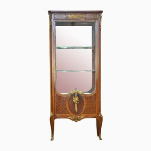 Braune Vintage Vitrine, 1890er