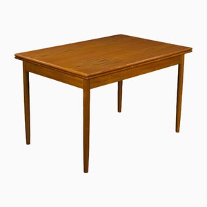 Ausziehbarer dänischer Mid-Century Esstisch aus Teak, 1960er