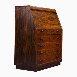 Rosewood Secretaire with Display Case from Dyrlund, 1960s
