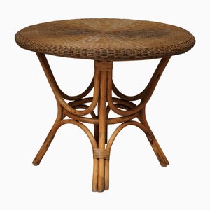 Rattan and Wicker Side Table from Gio Ponti, 1960s