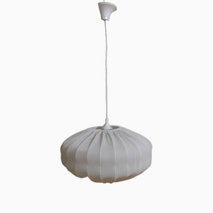 Vintage Ceiling Lamp with Fabric Screen, 1970s