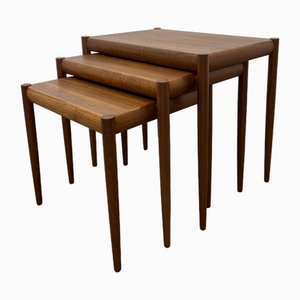 Satztische aus Teak, Dänemark, 1960er, 3er Set