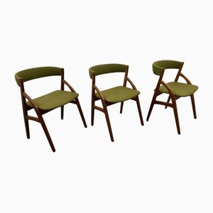 Chaises Scandinaves en Teck, 1970s, Set de 3