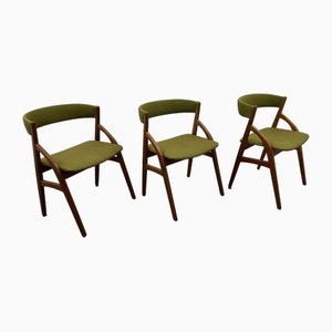 Scandinavian Teak Chairs, 1970s, Set of 3