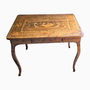 Vintage Marquetry Office Table