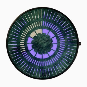 Horloge Tempus en Marbre Vert par Ben Rousseau