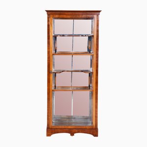 Biedermeier Display Cabinet in Walnut, 1830s