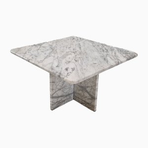 Tavolino da caffè in marmo di Carrara, Italia, anni '80