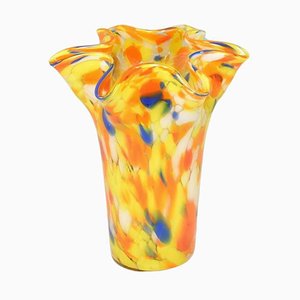 Italian Multicolour Murano Glass Vase, 1970s