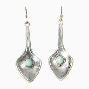 Mid-Century Silver Earrings from Michelsen, 1953
