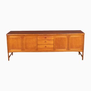 Long Mid-Century Squares Sideboard in Teak from Nathan, 1960s