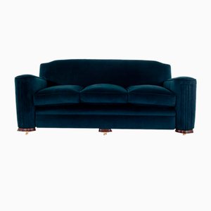 Art Deco Velvet Sofa