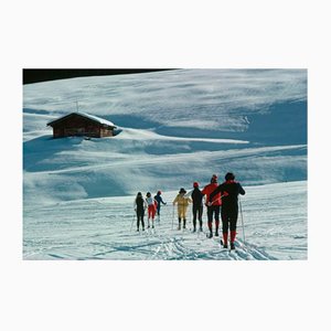 Slim Aarons, Skiers in Lech, Stampa digitale