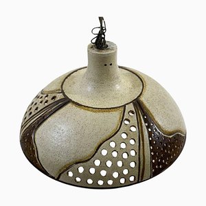 Lámpara colgante escandinava Mid-Century moderna de cerámica, años 60